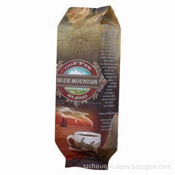 Side Gusset Coffee Bag with Degassing Valve, Light-proof, 0.12mm Thickness